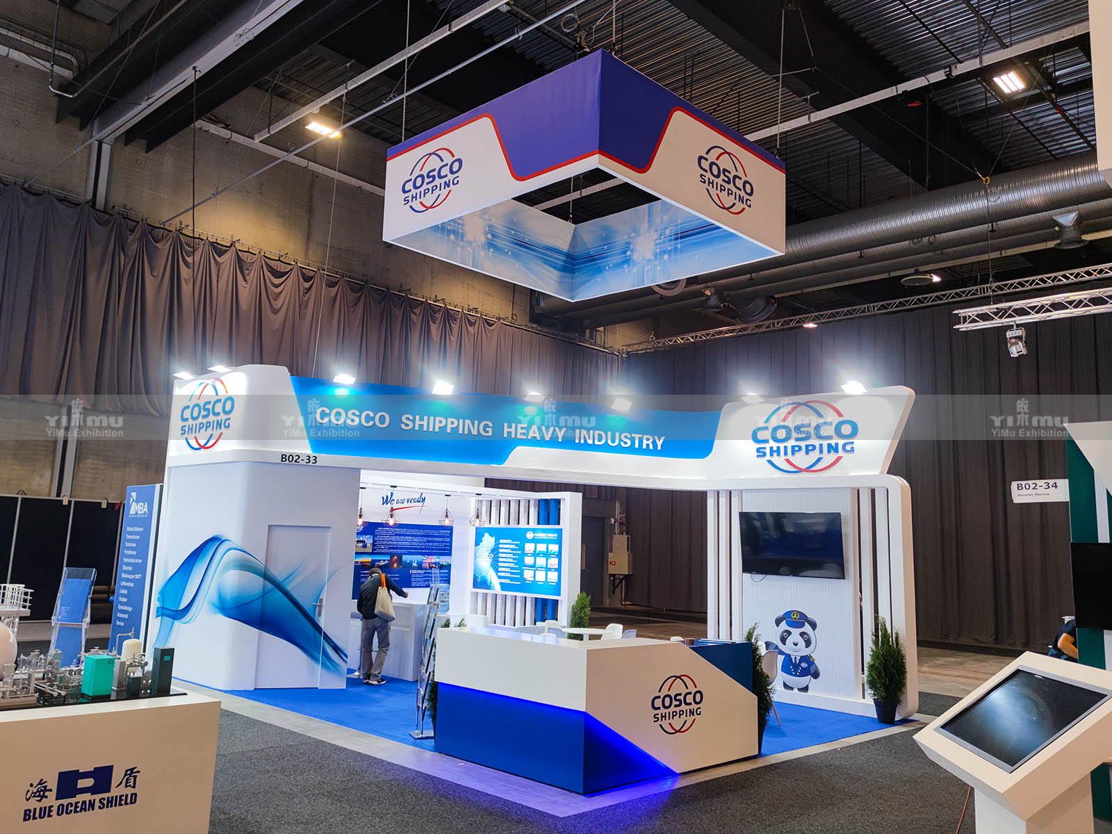 COSCO-2023挪威海事展展臺設(shè)計(jì)搭建案例