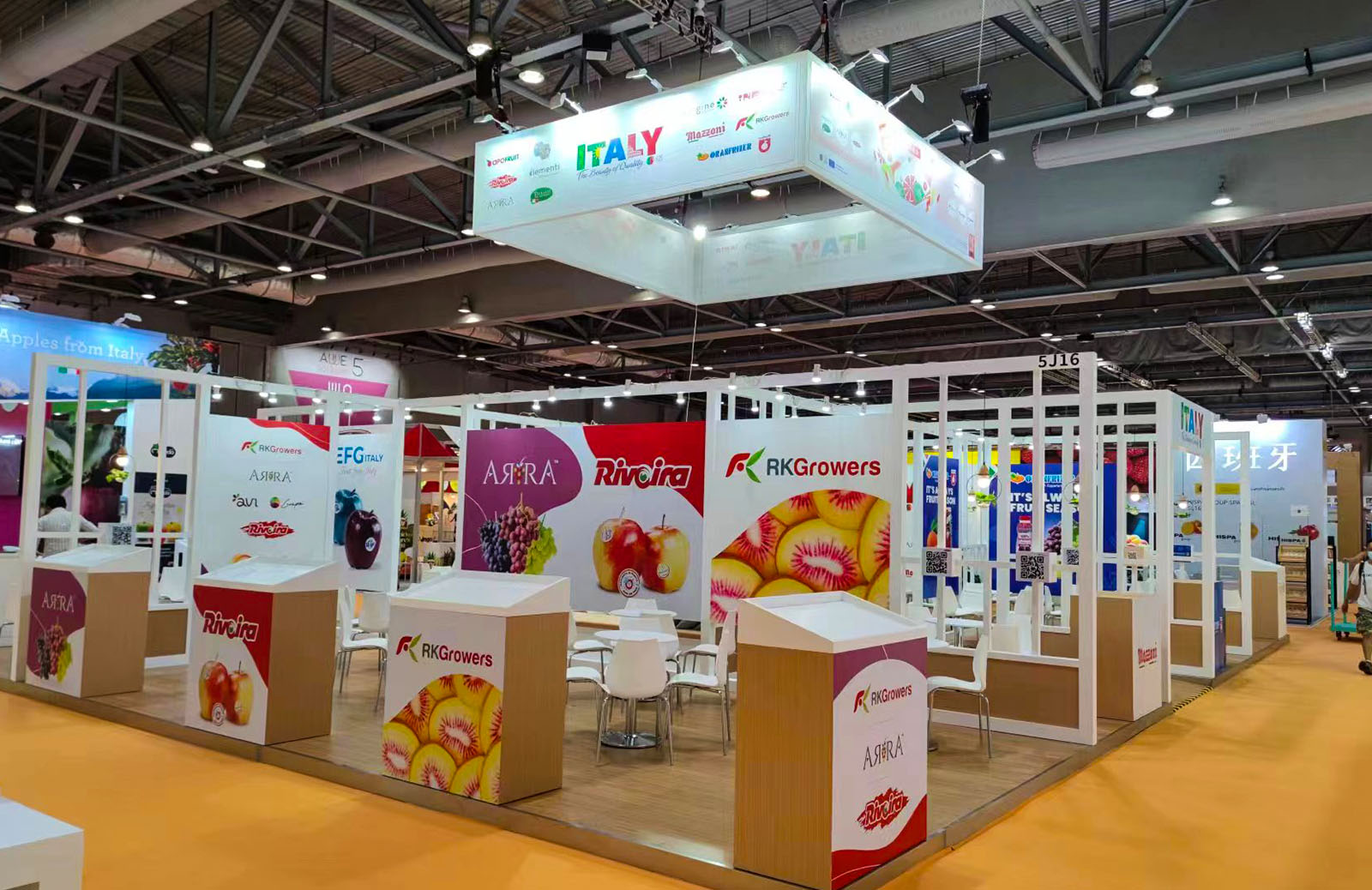 香港水果展展臺(tái)搭建