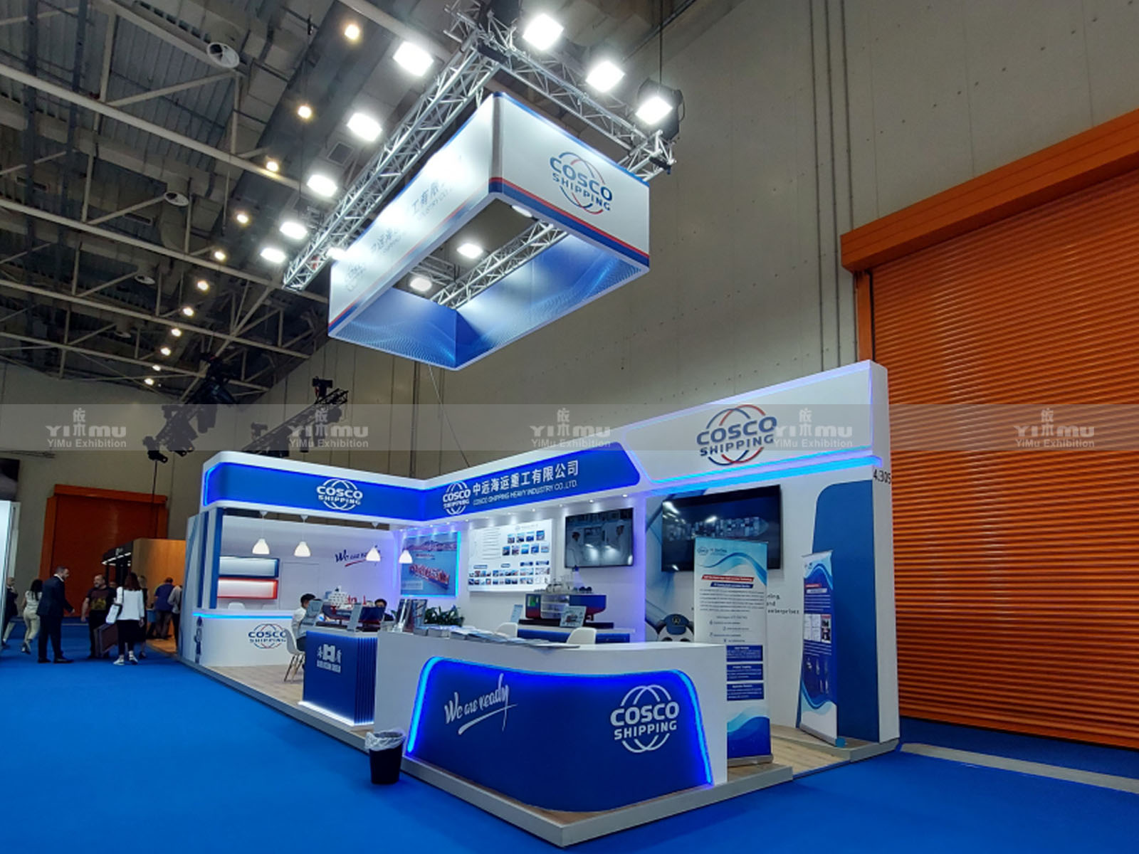 COSCO-2024希臘海事展展臺設(shè)計(jì)搭建案例